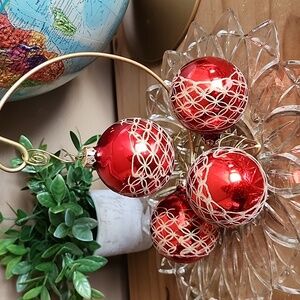 Vintage Noma Accents glass Christmas  tree ornaments